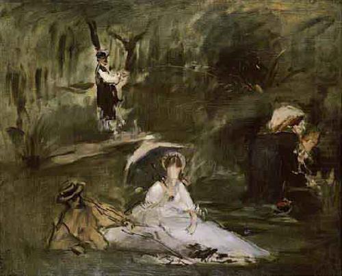 Edouard Manet Sous le Arbes china oil painting image